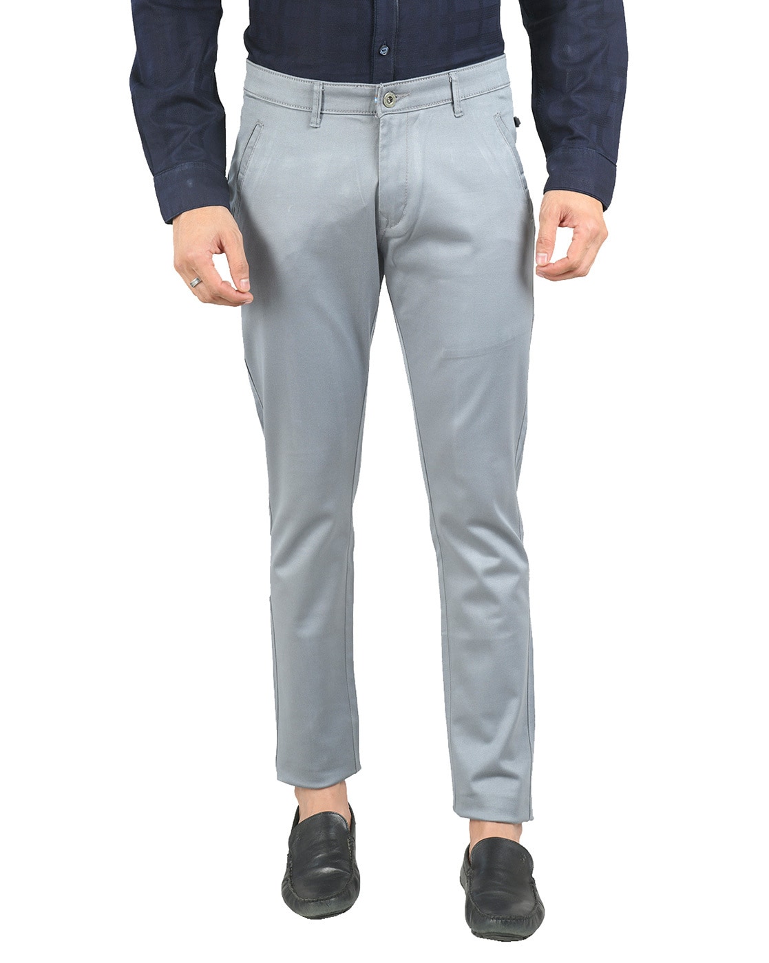 Buy Navy Blue Trousers & Pants for Men by JOHN PLAYERS SELECT Online |  Ajio.com