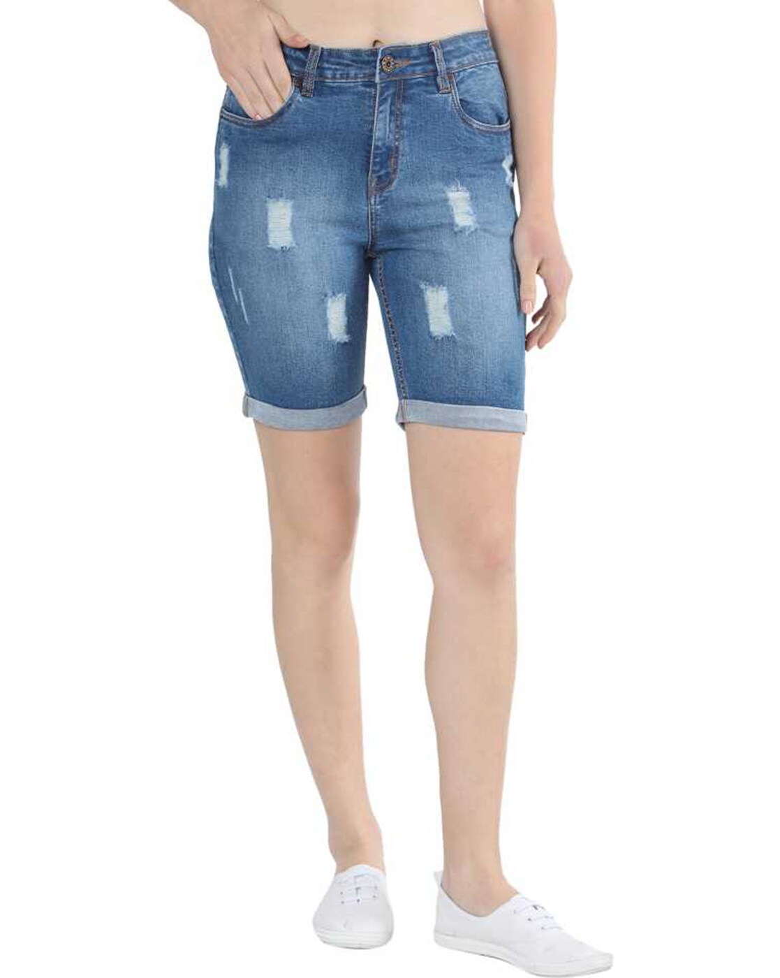 Buy Blue Shorts for Women by Broadstar Online