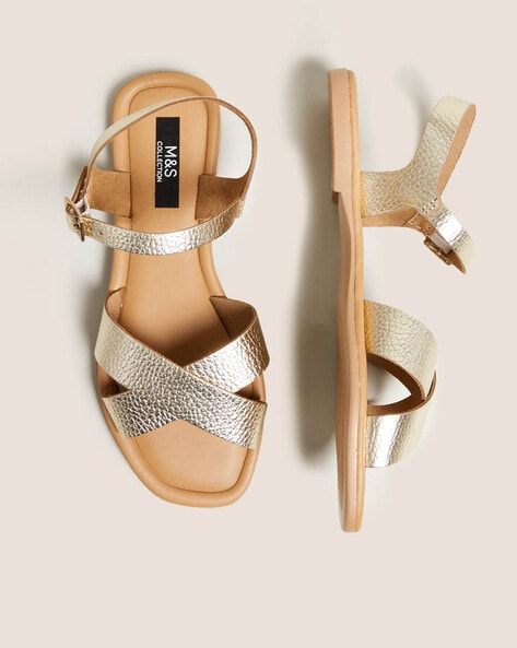 M and sale s gold sandals