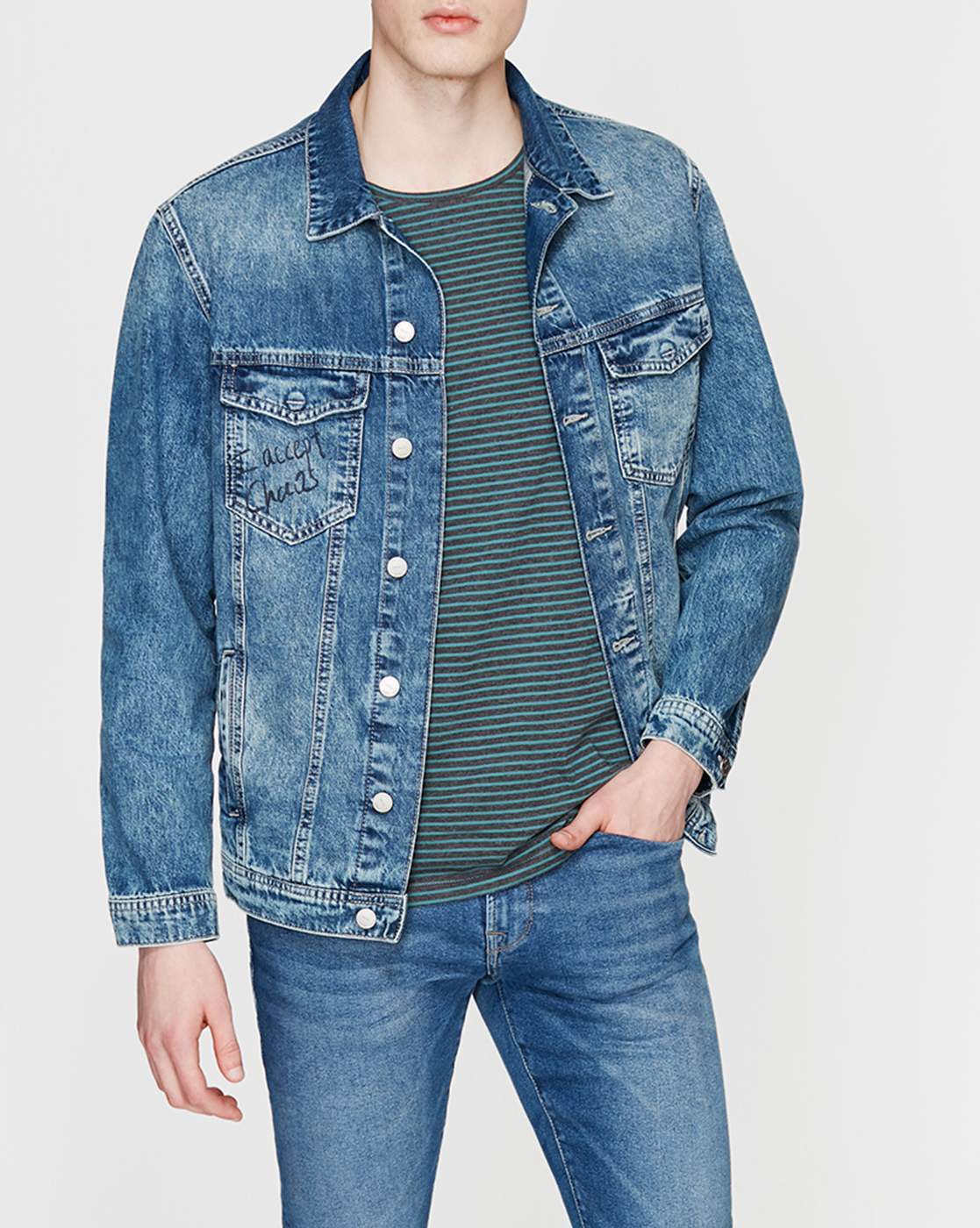 denim jacket men ajio