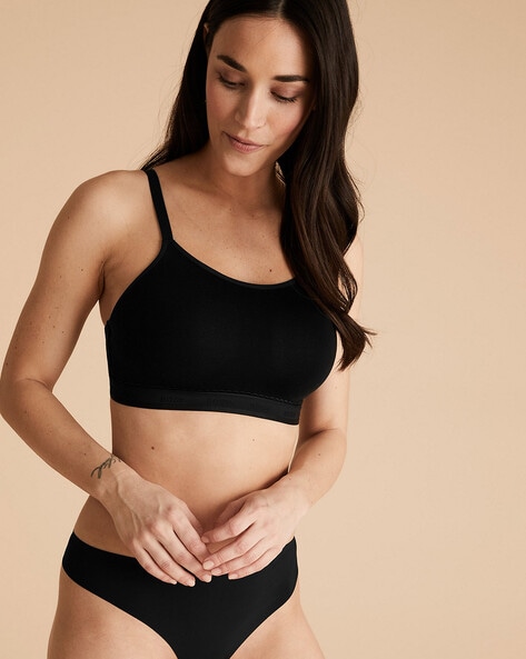 Buy Zivame Wonderwire Padded Wired 3/4th Coverage T-Shirt Bra - Black at  Rs.1495 online