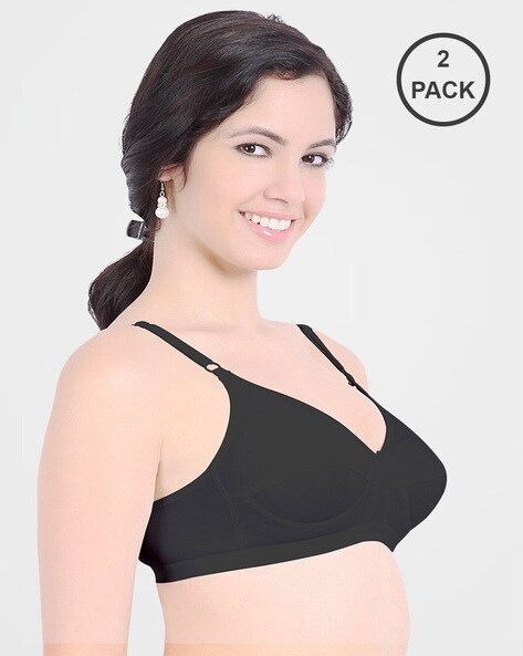 Buy Sonari White Cotton Pack of 2 Bra Online at Low Prices in India 