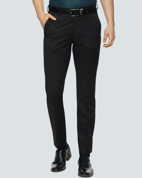 COMBRAIDED Slim Fit Men Black Trousers  Buy COMBRAIDED Slim Fit Men Black  Trousers Online at Best Prices in India  Flipkartcom