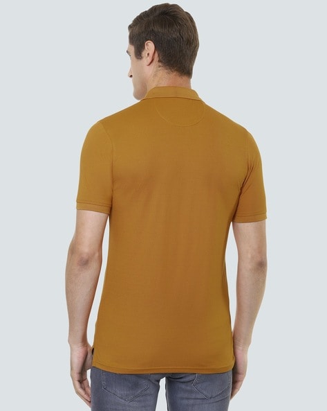 Buy Louis Philippe Yellow T-Shirt at