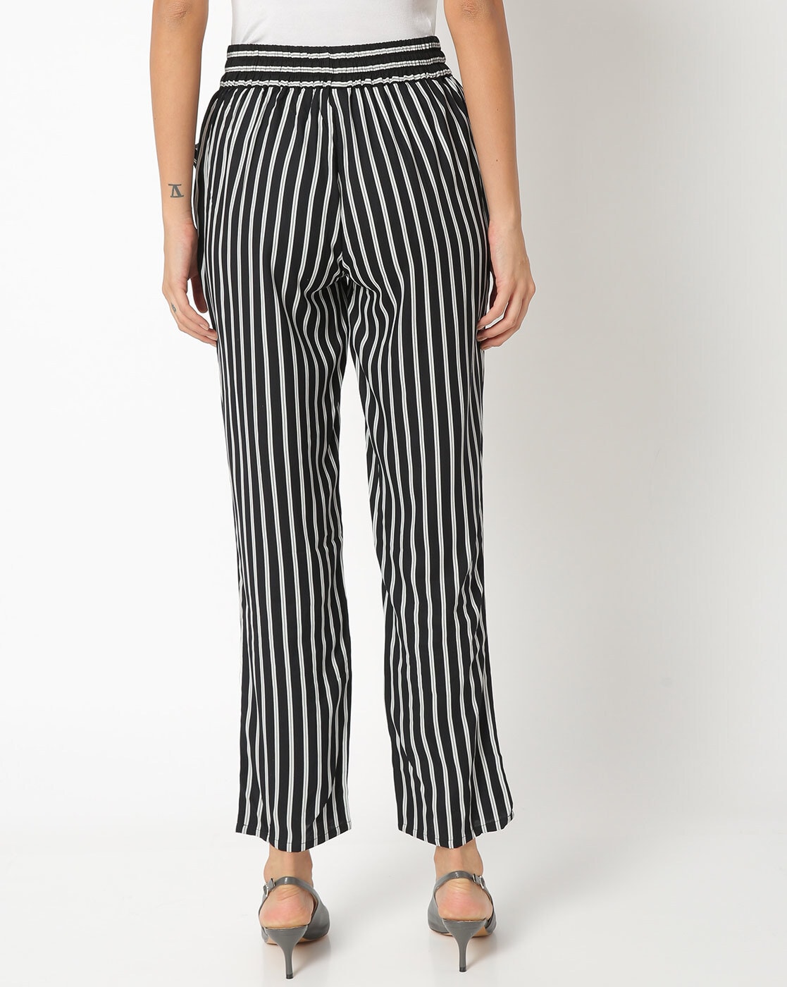 Emory Park high waist straight leg trousers in pinstripe coord  ASOS