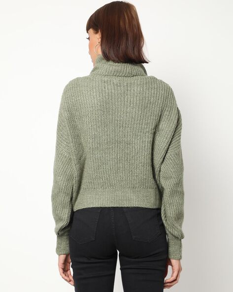 Light green hot sale turtleneck sweater