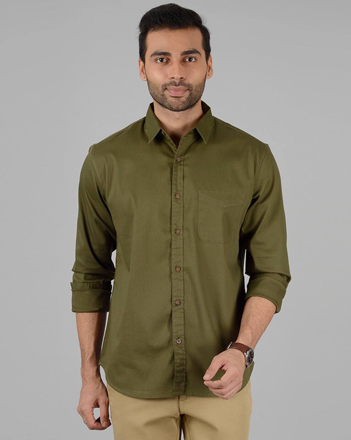 Buy Green Shirts for Men by Greenfibre 