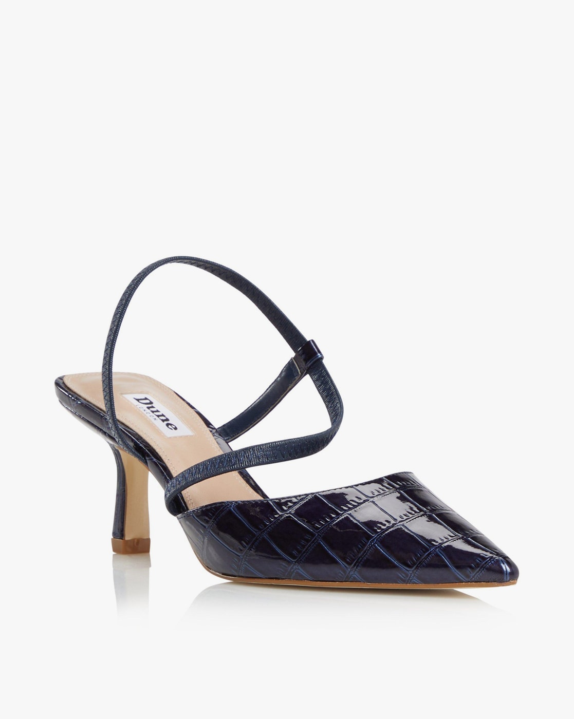 Navy Blue Heeled Shoes for Women by London Online | Ajio.com