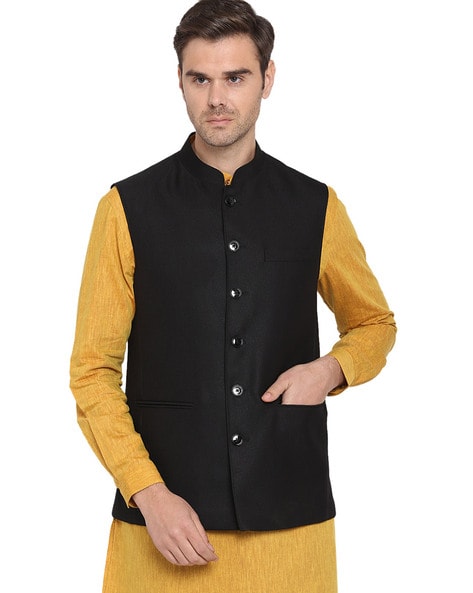 Buy Vriaane Men Ethnic/Western Nehru/Modi Jacket (Black), S at Amazon.in