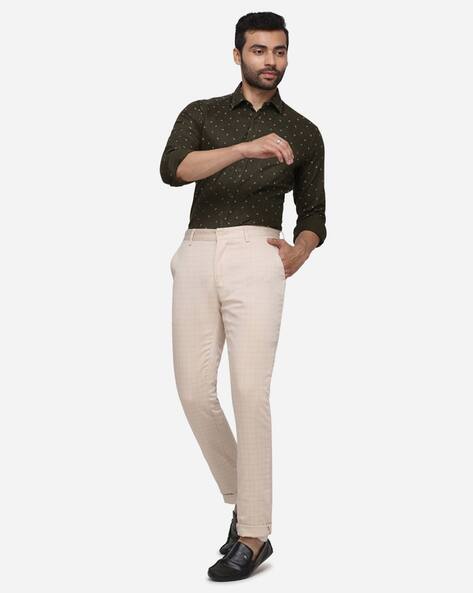 Buy Cream Trousers \u0026 Pants for Men by 