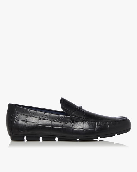 Sway Croc-Embossed Slip-On Loafers