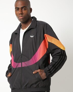 Buy Adidas Originals Black Striped 3D Windbreaker Jacket for Men Online @  Tata CLiQ Luxury