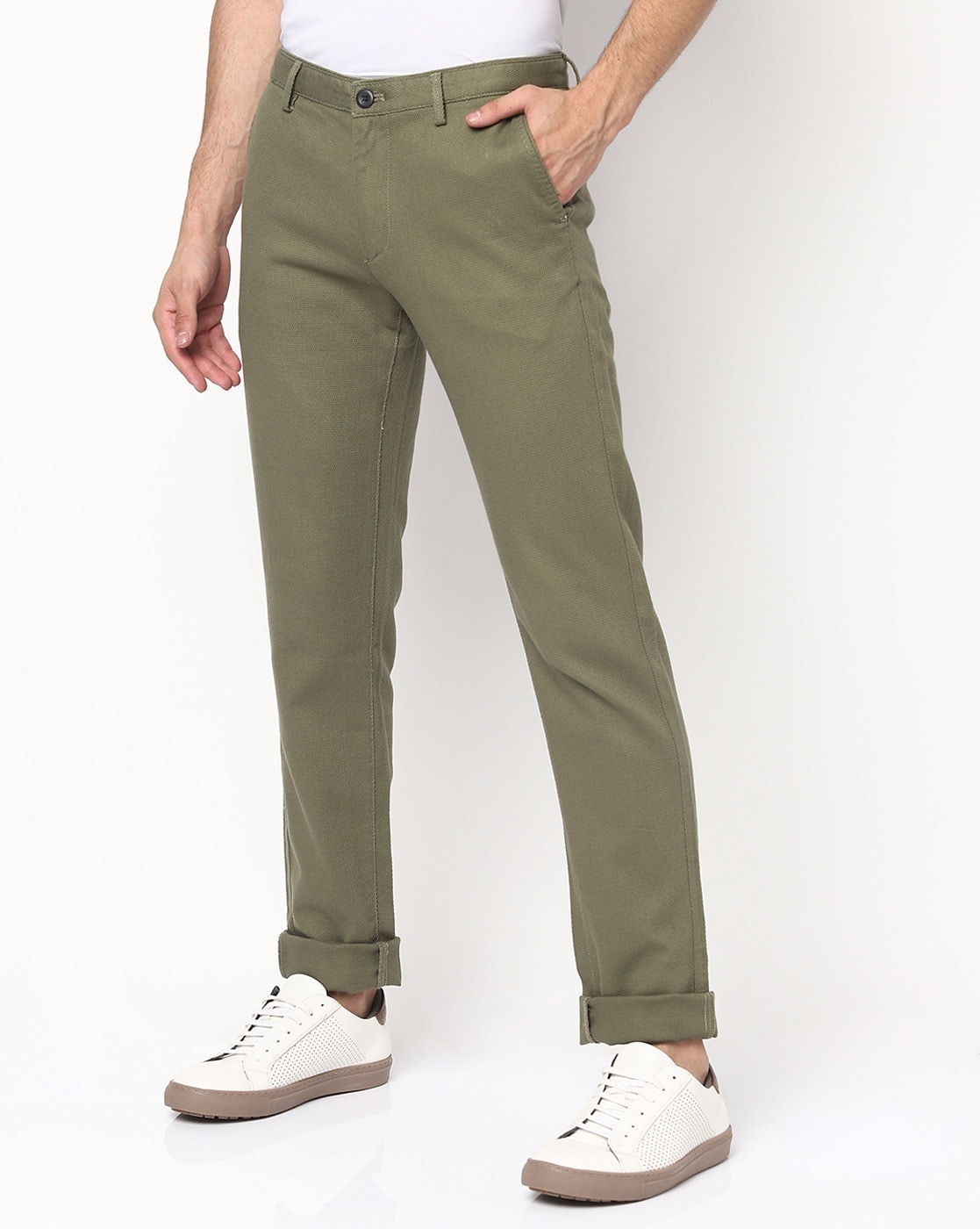 Buy Men Urban Fit Cotton Stretch Trouser Online  Indian Terrain