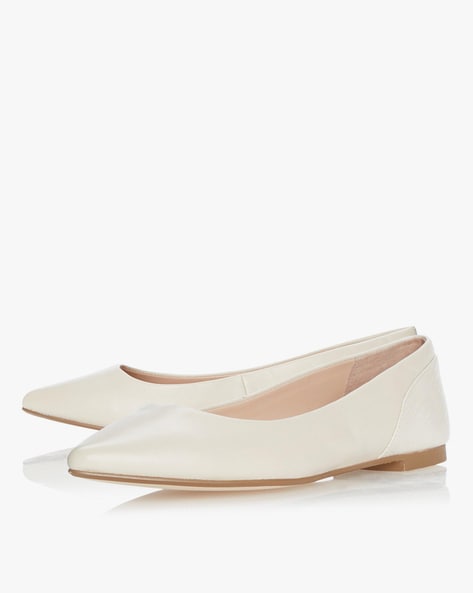 Dune white flat shoes best sale