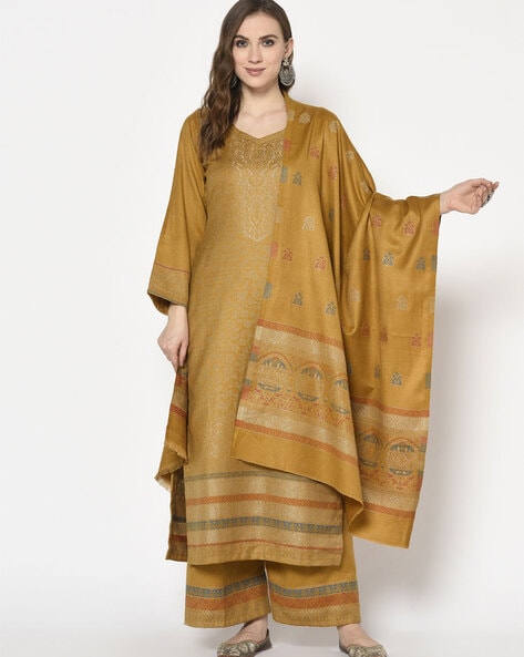 Textured Un-stitched Dress Material Price in India