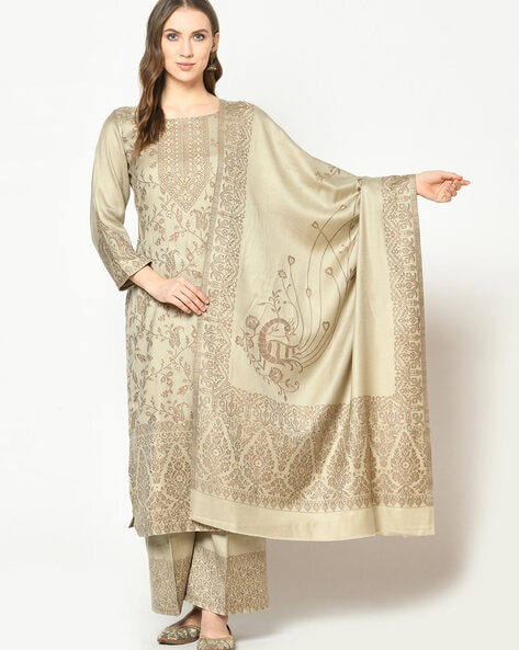 Textured Un-stitched Dress Material Price in India