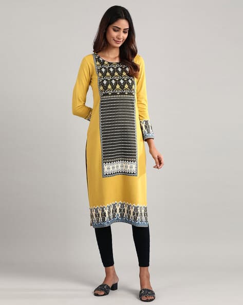AURELIA Printed Straight Kurta