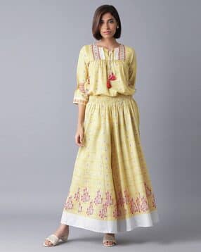 w Printed Top with Palazzos-picture-11