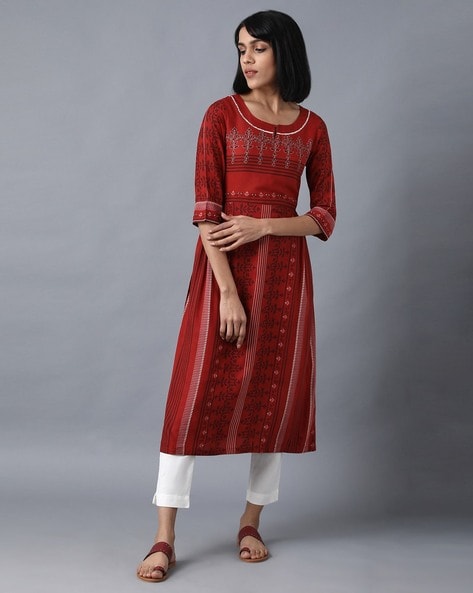 W for shop woman straight kurta