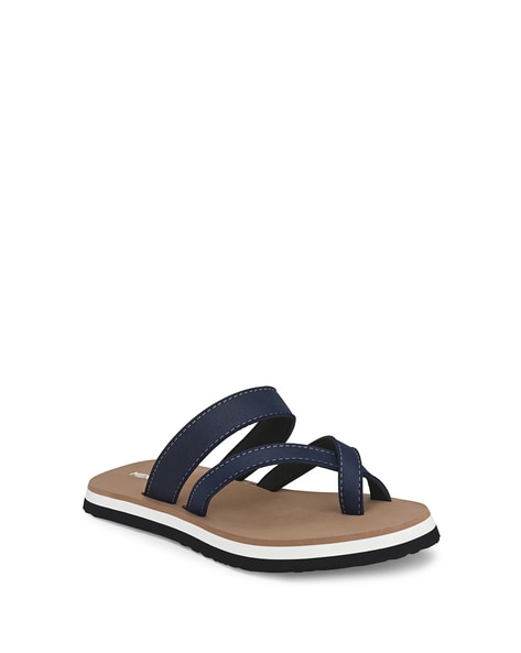 Colourblock Toe Ring Flip Flops