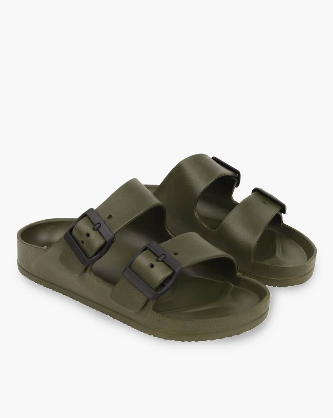 steve madden olive green sandals