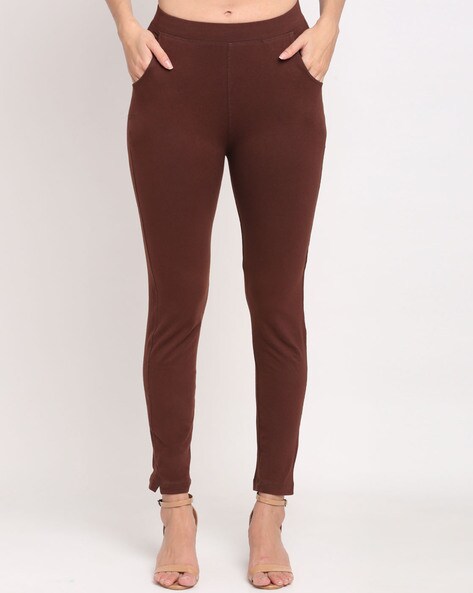 Mid-Rise Jeggings with Insert Pockets