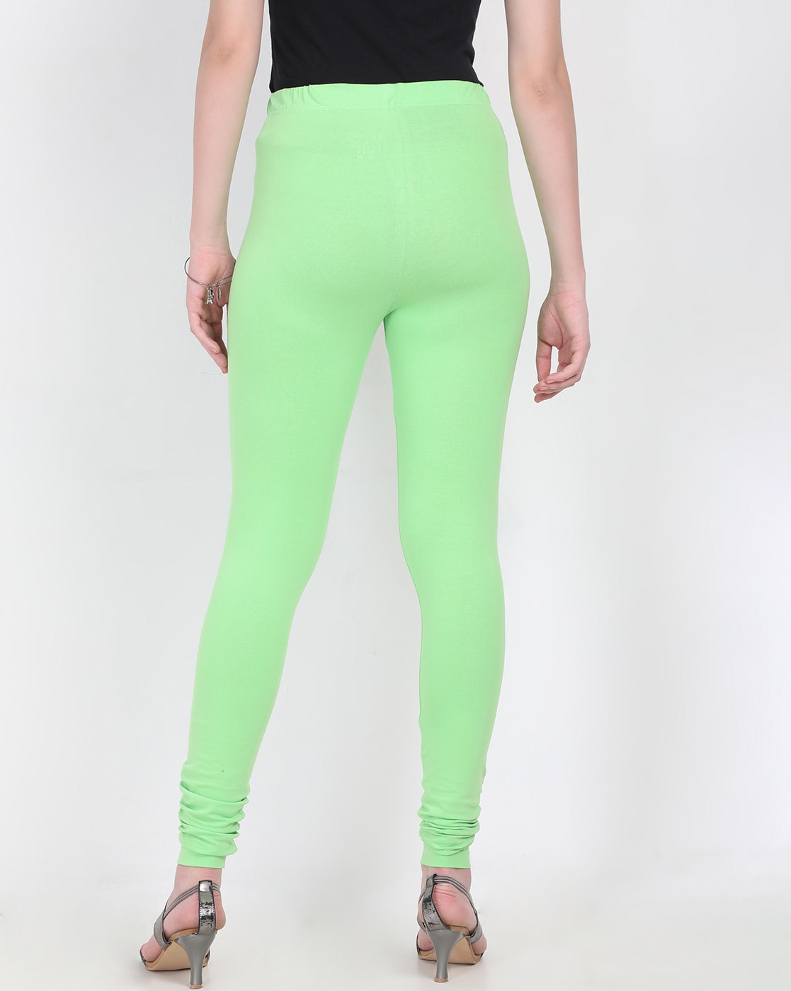 Slim fit Plain Green Leggings from Vogue and Me at Rs 125 in Mumbai