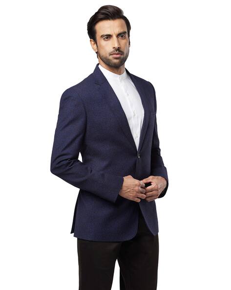 raymond printed blazer