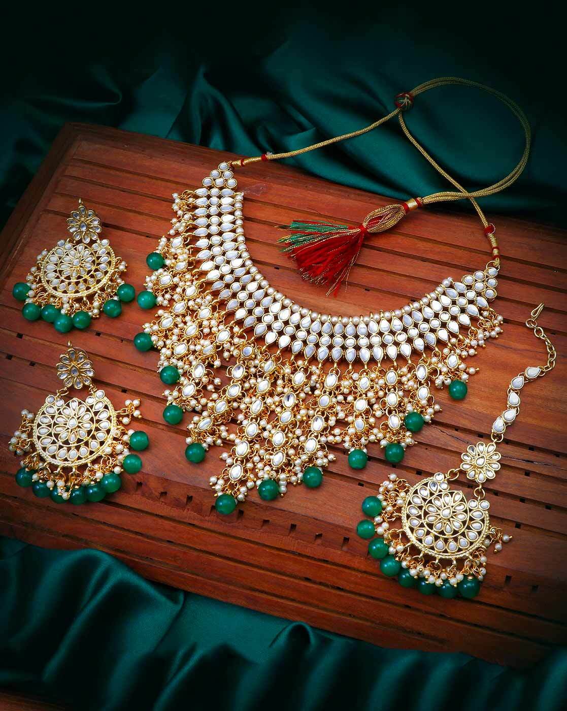 ajio kundan jewellery