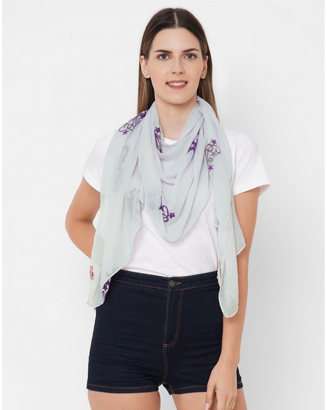 Star Embroidered Scarf Price in India