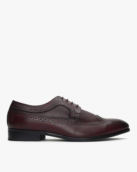 Formal Derby Shoes with Broguing
