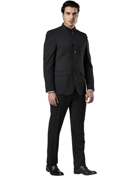 Men Mandarin Collar suit