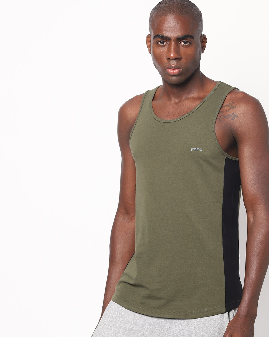 Buy Olive Green Vests for Men by Pepe Online
