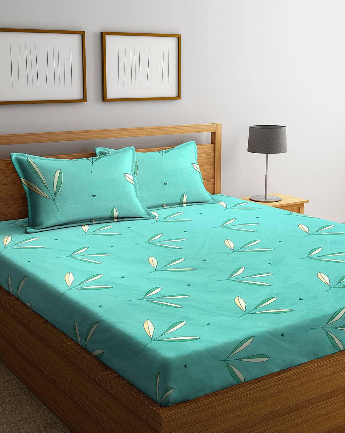 single bed sheets with 2 pillow covers