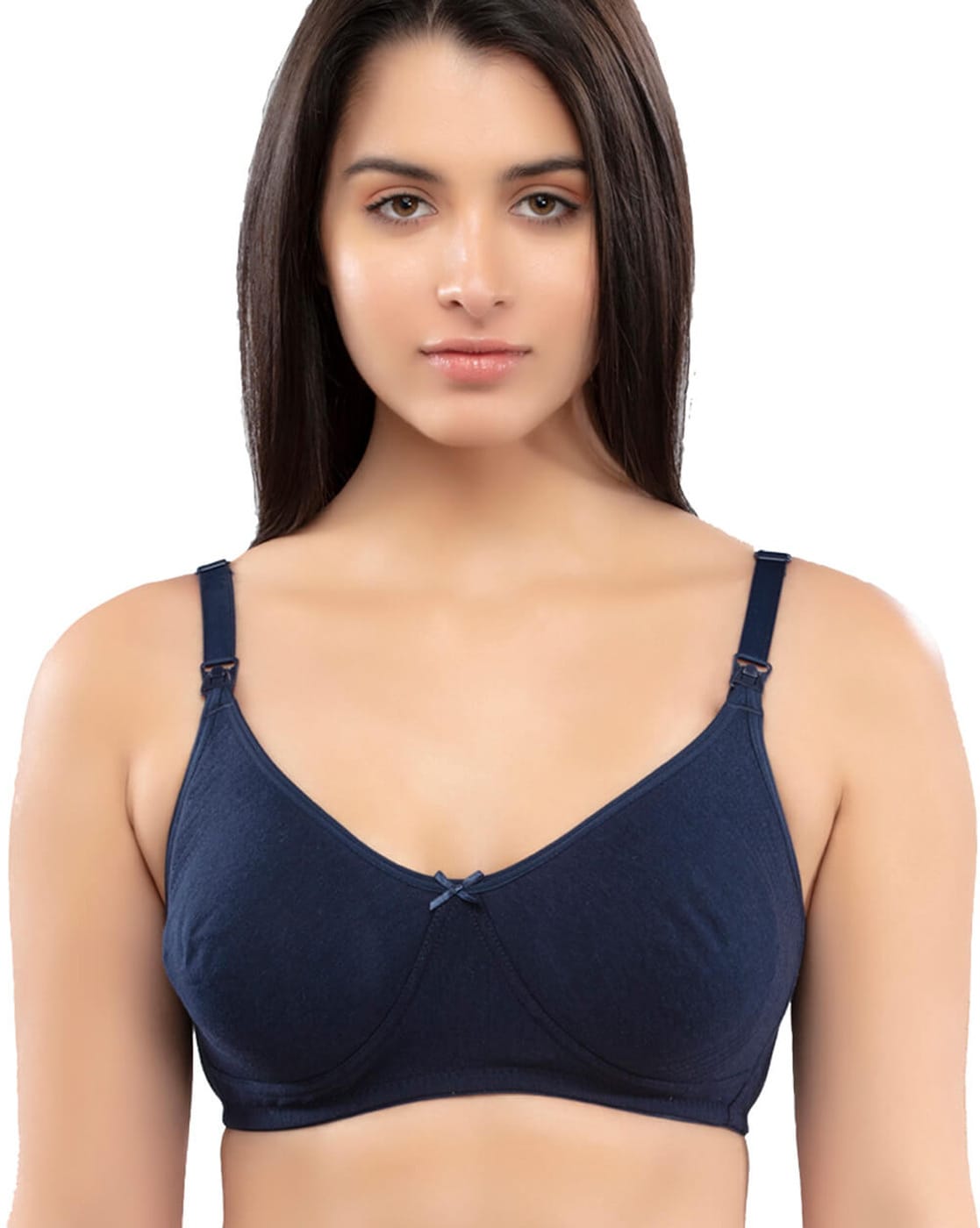 Buy Juliet Women's Non padded Non Wired Feeding bra -1212 - Navy Blue Online