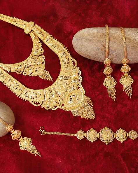 Lily toast atomic gold rani haar set 
