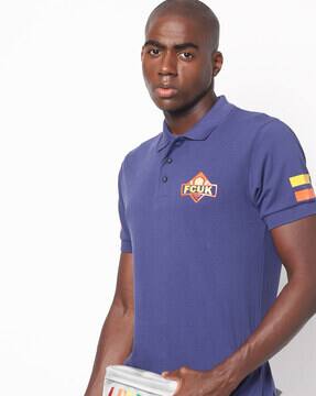 Buy blue Tshirts for Men by French 