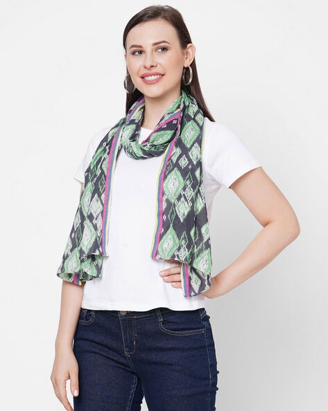 Abstract Print Scarf Price in India