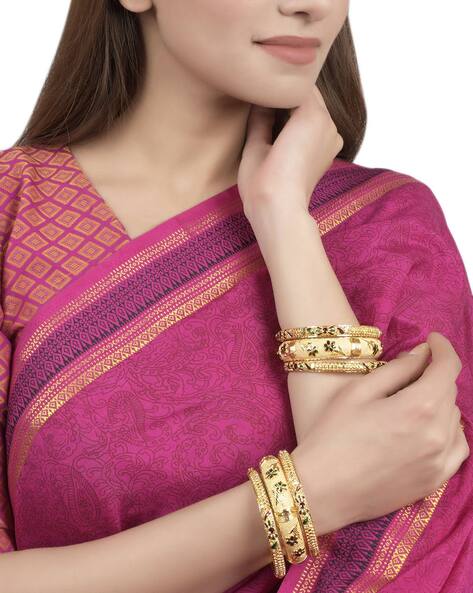 Silk Thread Bangles Set |Saubhagyavati.in