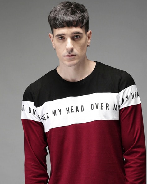 Buy Red Tshirts for Men by EYEBOGLER Online