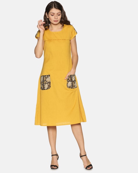 Buy Mustard Yellow Dresses Gowns For Women By Saffron Threads Online Ajio Com