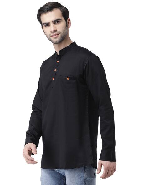 Buy Black Kurtas for Men by SG LEMAN 