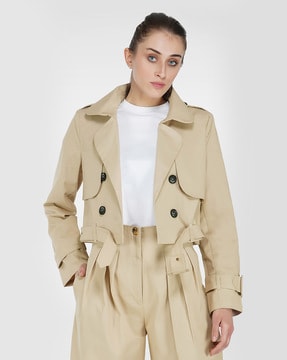 Cropped 2024 coat womens