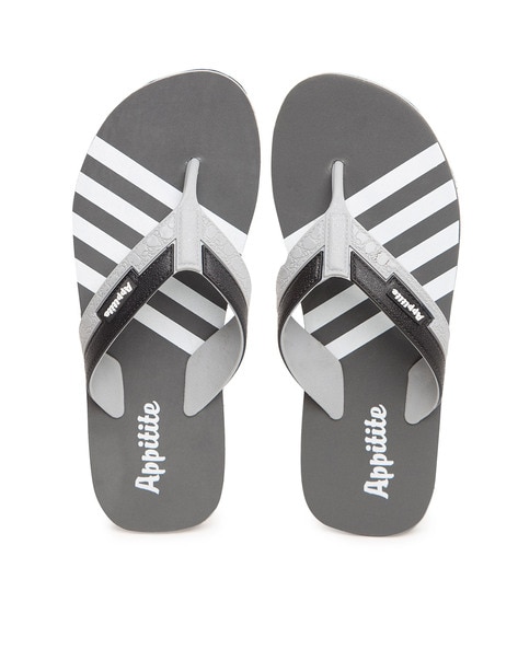 Flip-Flops with Contrast Thong-Strap