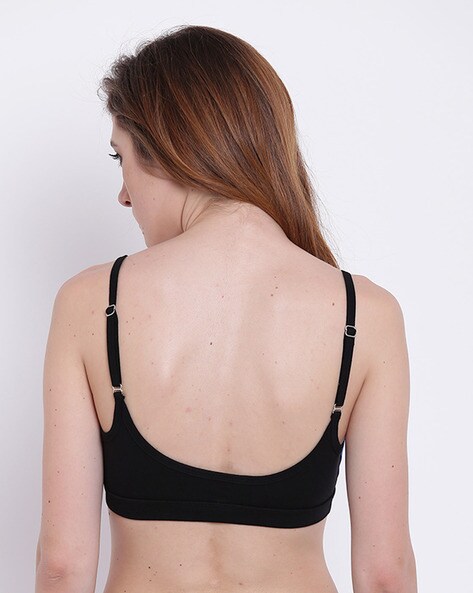 Lightly-Padded Bra with Cutouts