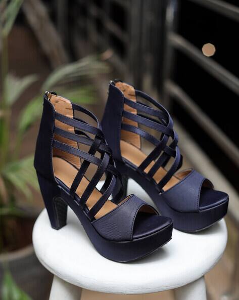 Heel Mein Sandal Cone Heeled Sandals With Heel Cap