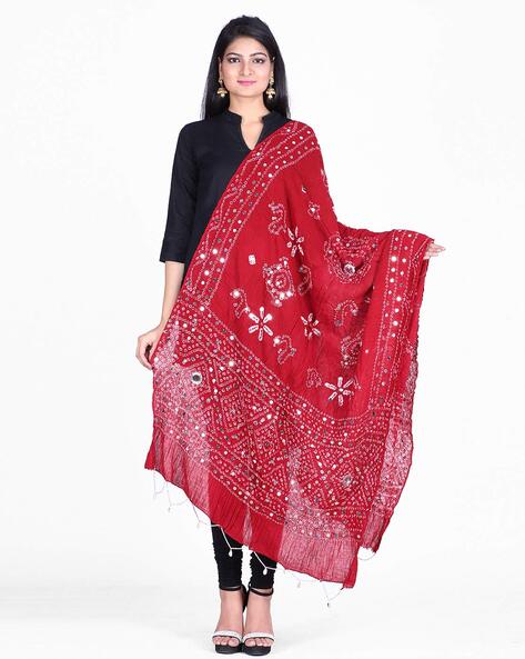 Dupatta with Mirror Accent Price in India
