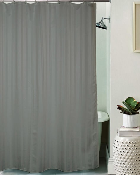 Grey Bath Curtains For Home, Grey Striped Shower Curtain