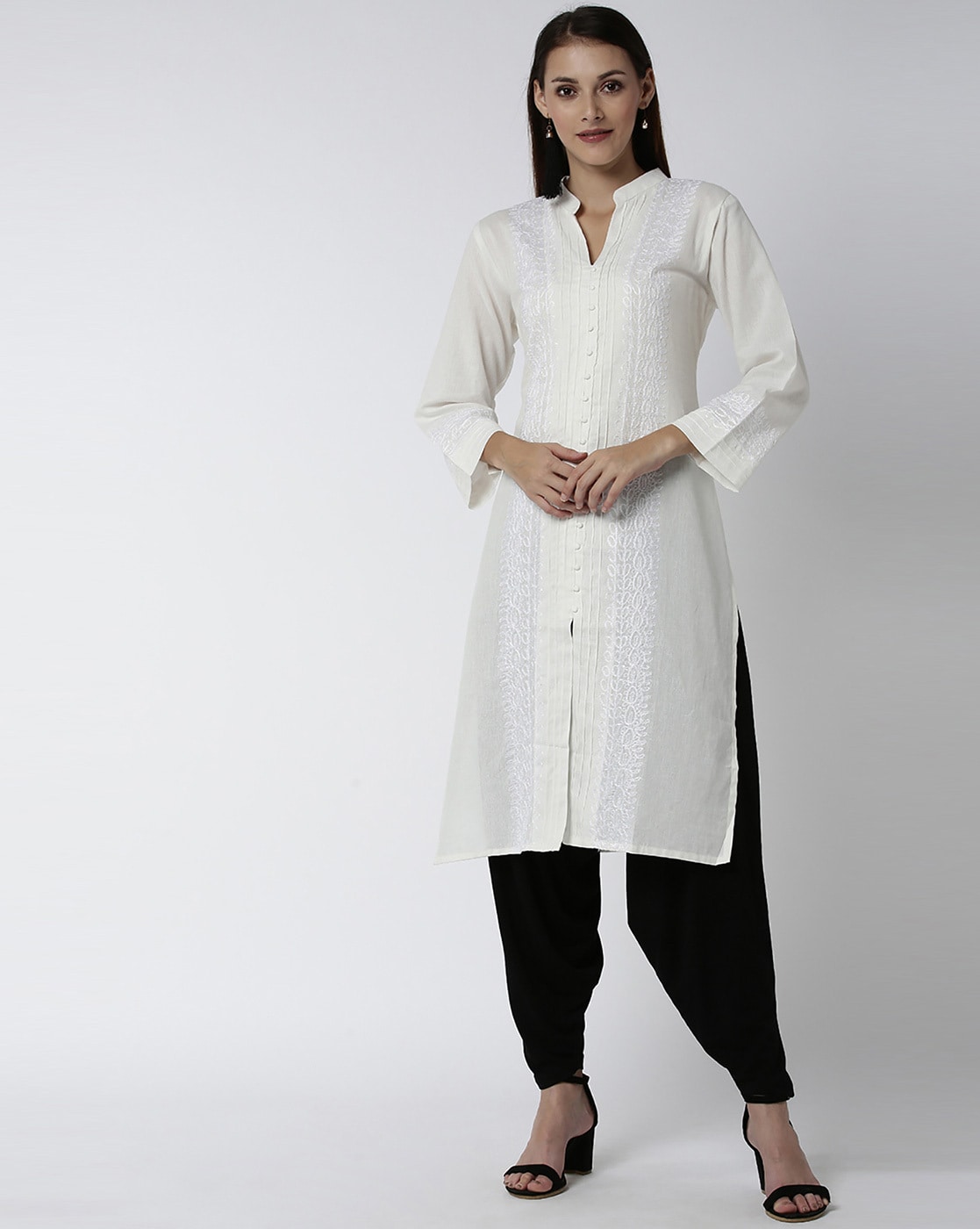 Buy White Kurtis & Tunics for Women by FASHFUN CLOTHING Online | Ajio.com