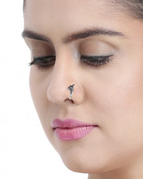 Oxidised Non Pierced Nose Pins at Rs 100, Nose Pin in Jaipur